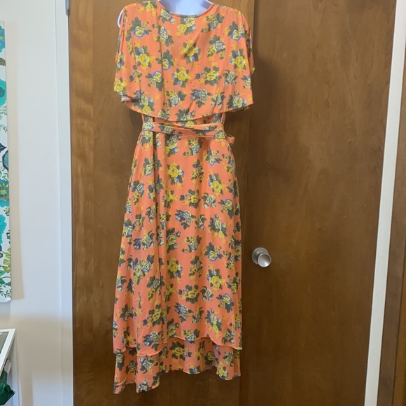 KIT & SKY WRAP DRESS SUMMER FLOWERS SZ XL - Picture 6 of 8